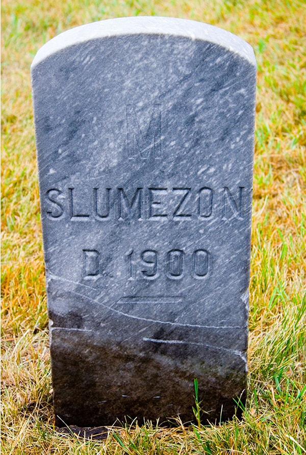 M. Slumozon died 1900