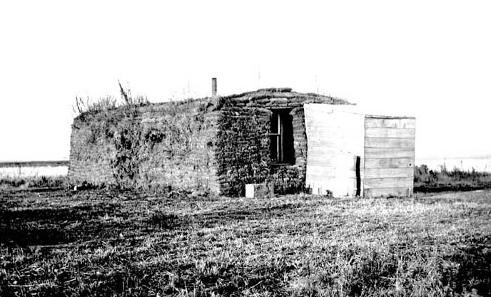 North Dakota Homesteader's Sod House